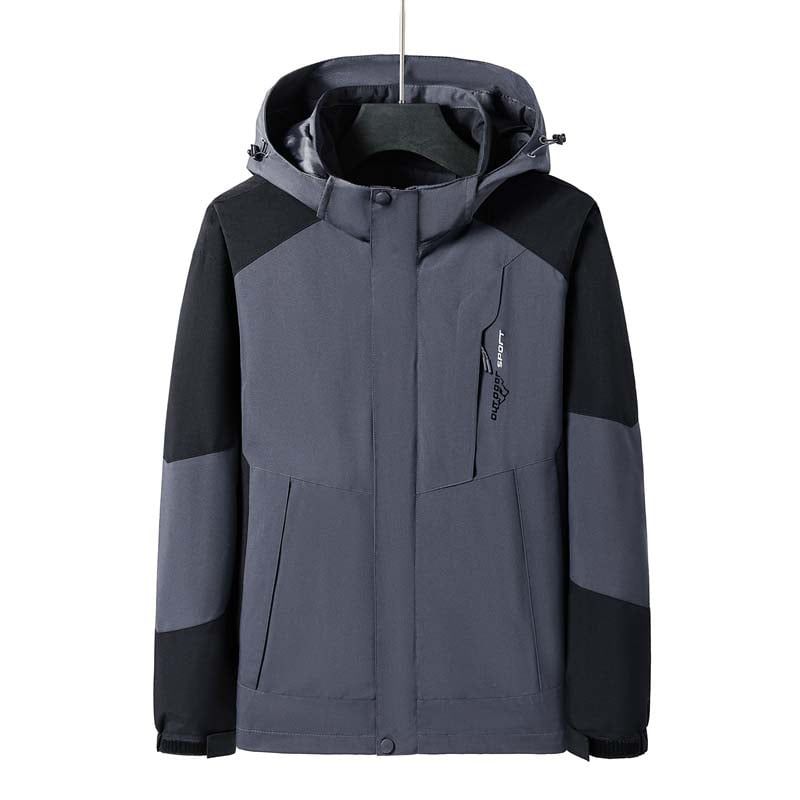 KNOWMLAB - Chaqueta Casual Hombre Con Sombrero Negro