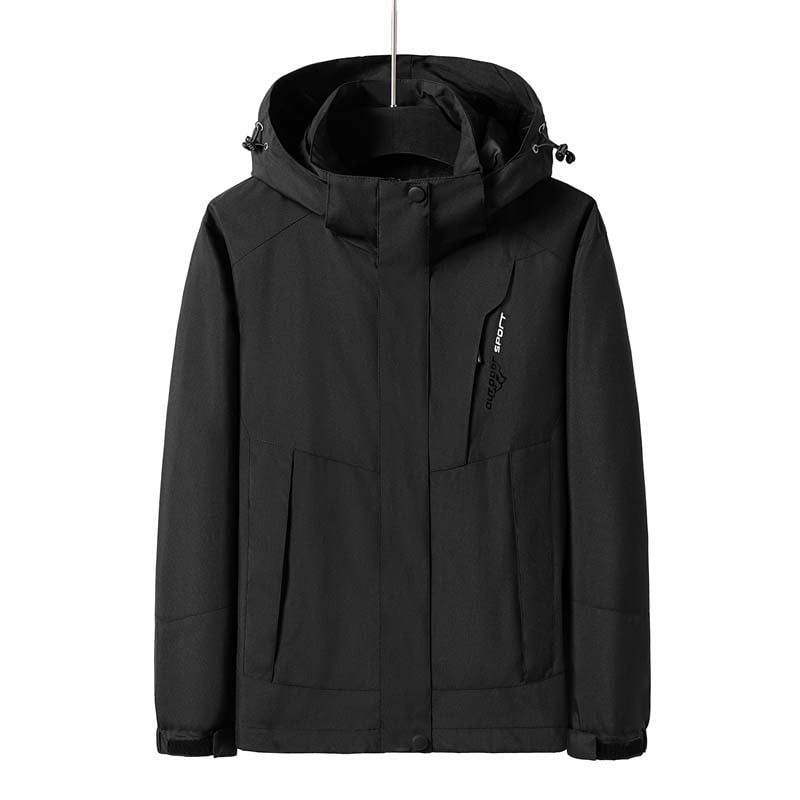 KNOWMLAB - Chaqueta Casual Hombre Con Sombrero Negro