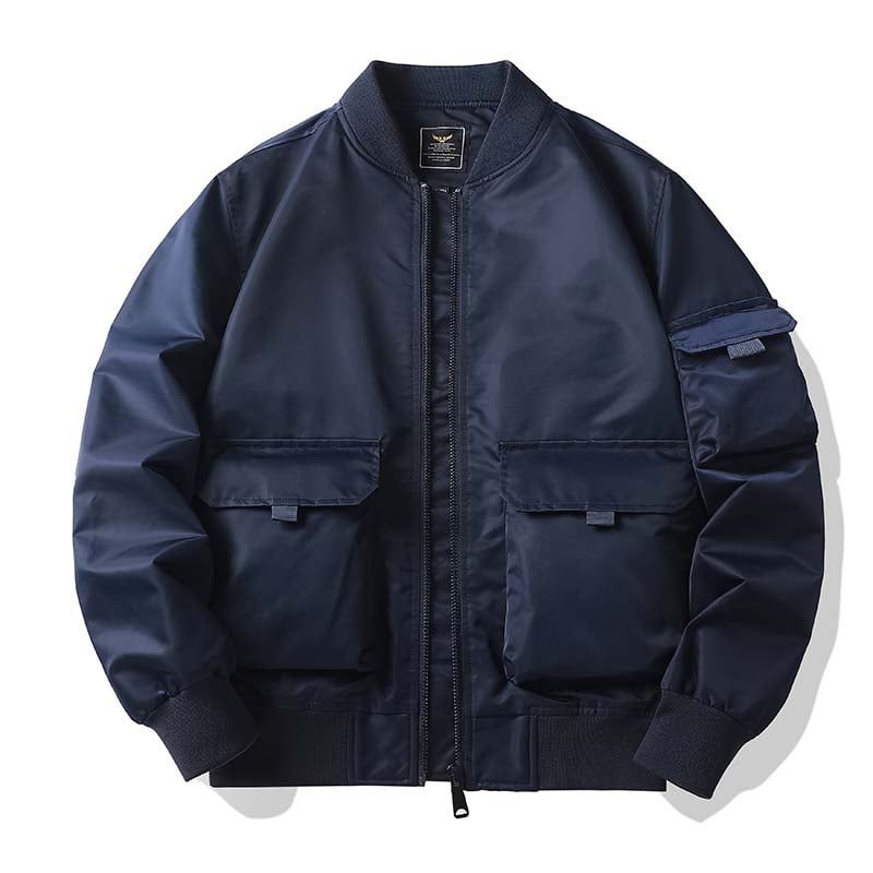 KNOWMLAB - Chaqueta Casual Hombre Negro