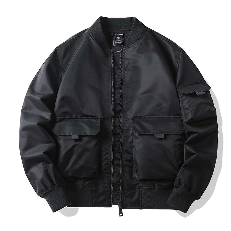 KNOWMLAB - Chaqueta Casual Hombre Negro