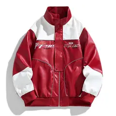KNOWMLAB - Chaqueta Cuero Hombre Negro