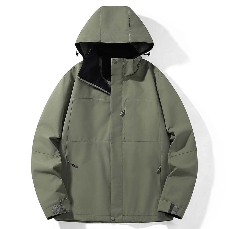 KNOWMLAB - Chaqueta Casual Hombre Con Sombrero Negro