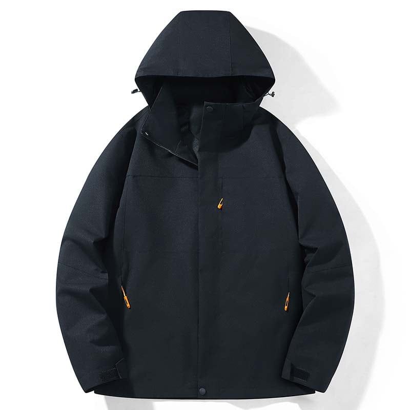 KNOWMLAB - Chaqueta Casual Hombre Con Sombrero Negro.