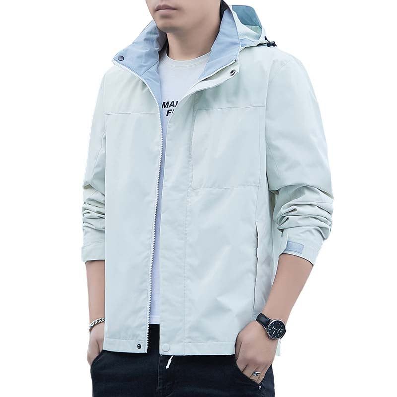 KNOWMLAB - Chaqueta Casual Hombre Con Sombrero Negro