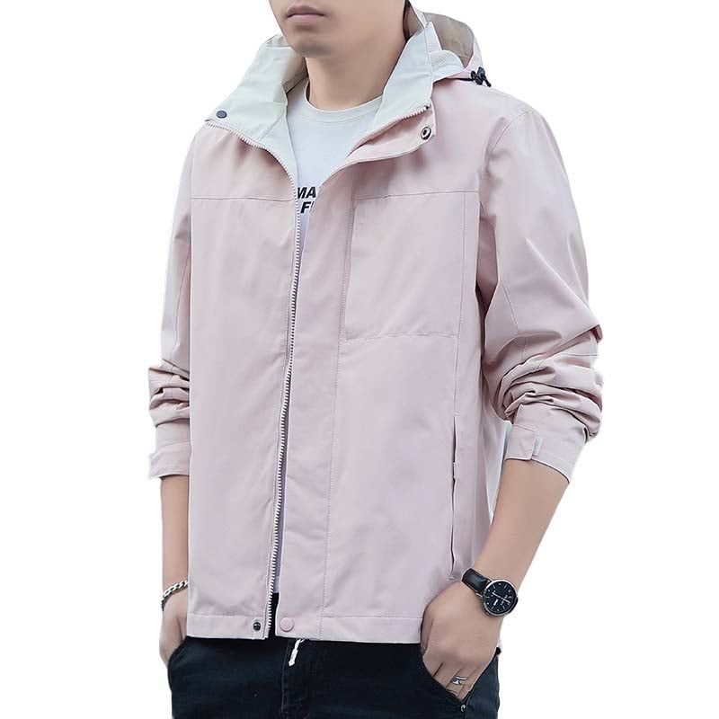 KNOWMLAB - Chaqueta Casual Hombre Con Sombrero Negro