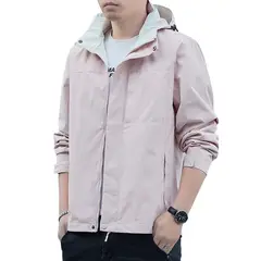 KNOWMLAB - Chaqueta Casual Hombre Con Sombrero Negro