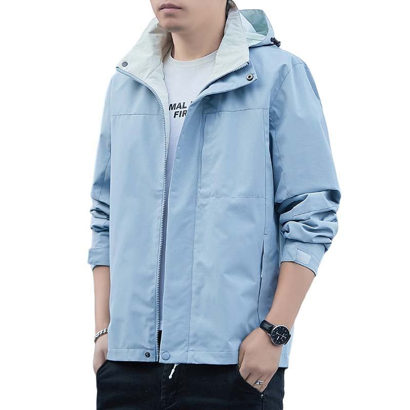 KNOWMLAB - Chaqueta Casual Hombre Con Sombrero Negro