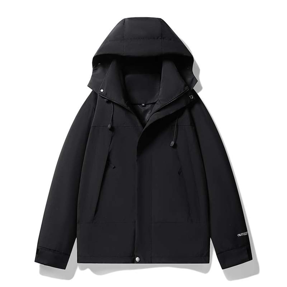 KNOWMLAB - Chaqueta Casual Hombre Con Sombrero Negro