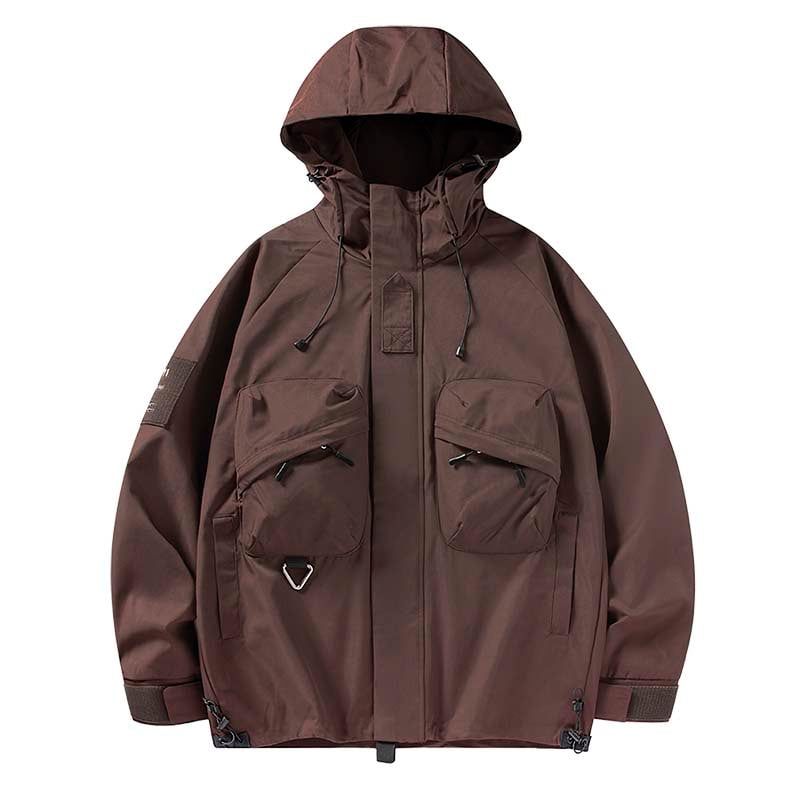 KNOWMLAB - Chaqueta Casual Hombre Con Sombrero Verde