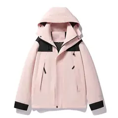 KNOWMLAB - Chaqueta Casual Hombre Con Sombrero Rosa.
