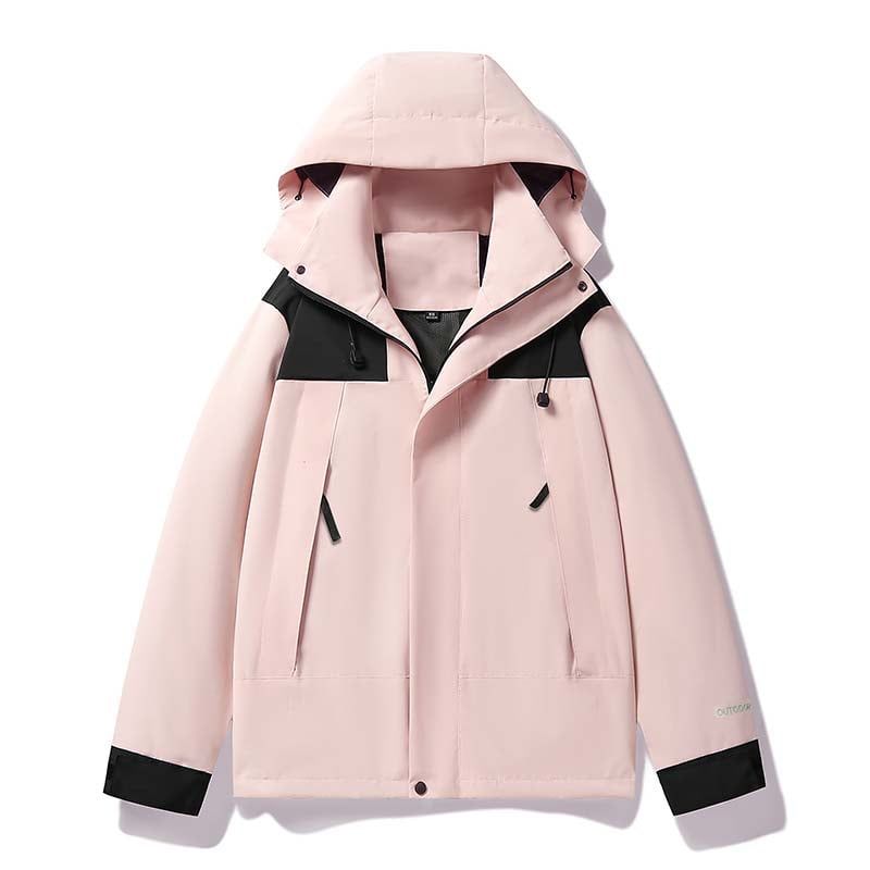 KNOWMLAB - Chaqueta Casual Hombre Con Sombrero Rosa