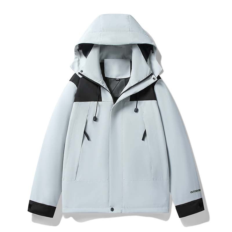 KNOWMLAB - Chaqueta Casual Hombre Con Sombrero Azul