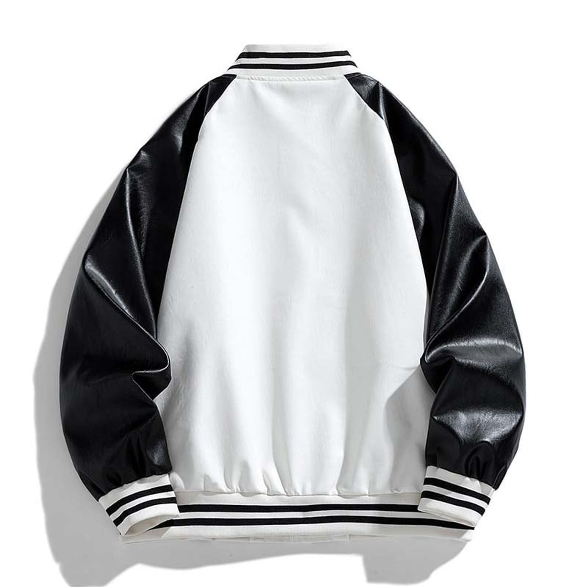 KNOWMLAB - Chaqueta Cuero Hombre Blanco.