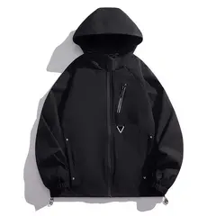KNOWMLAB - Chaqueta Casual Hombre Con Sombrero Negro