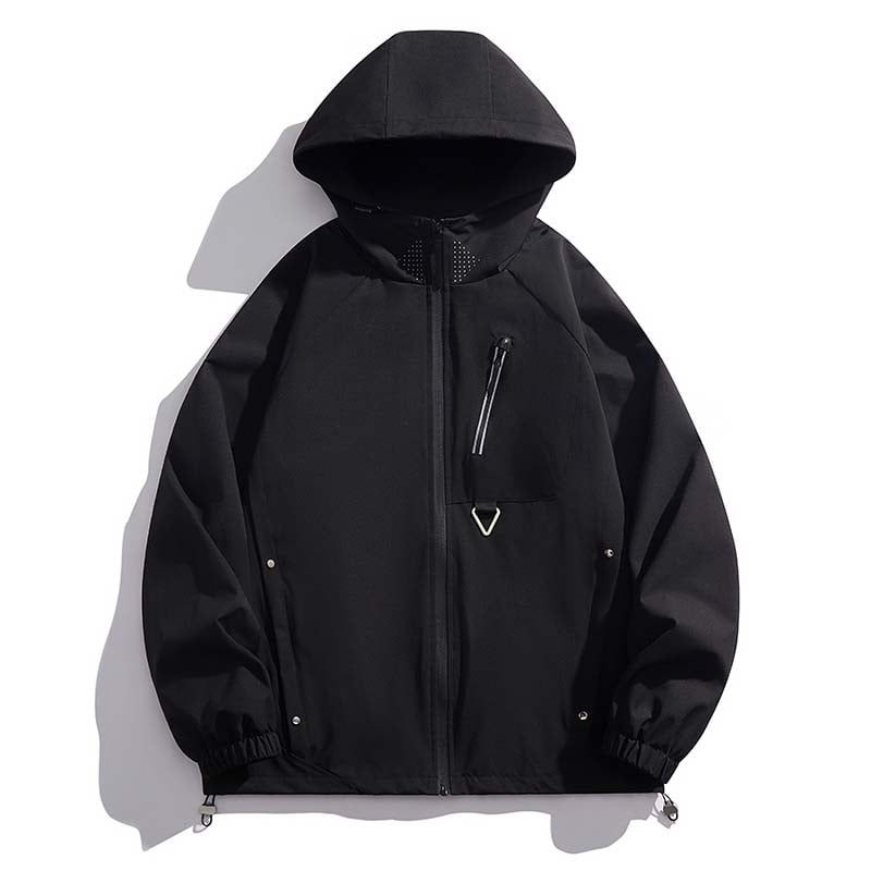KNOWMLAB - Chaqueta Casual Hombre Con Sombrero Negro
