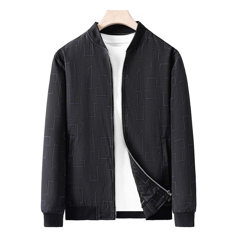 KNOWMLAB - Chaqueta Casual Hombre Negro
