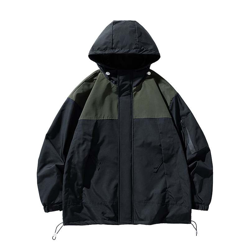 KNOWMLAB - Chaqueta Casual Hombre Con Sombrero Negro
