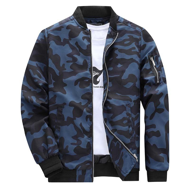 KNOWMLAB - Chaqueta Casual Hombre Azul.
