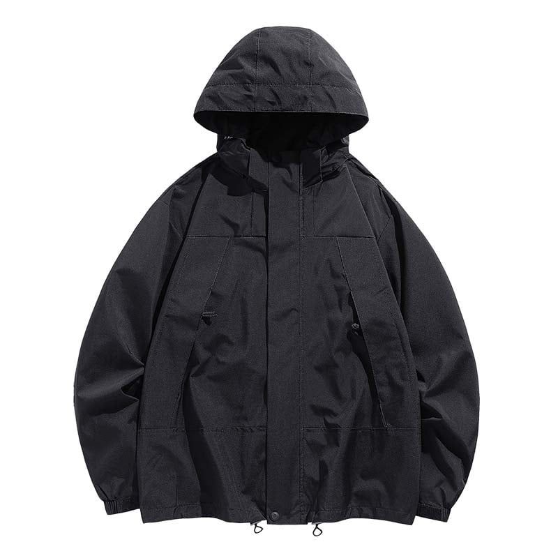 KNOWMLAB - Chaqueta Casual Hombre Con Sombrero Negro