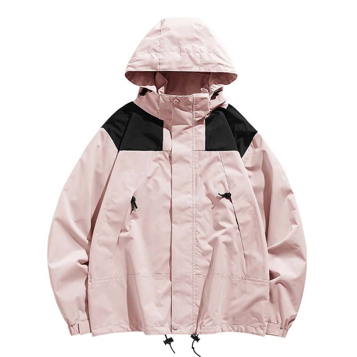 KNOWMLAB - Chaqueta Casual Hombre Con Sombrero Rosa