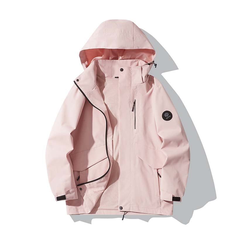 KNOWMLAB - Chaqueta Casual Hombre Con Sombrero Rosa