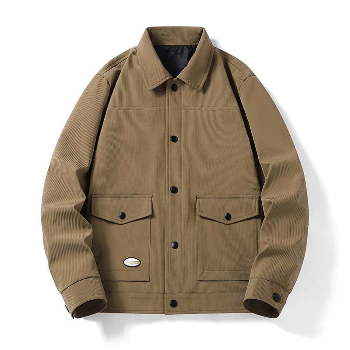 KNOWMLAB - Chaqueta Casual Hombre Marrón
