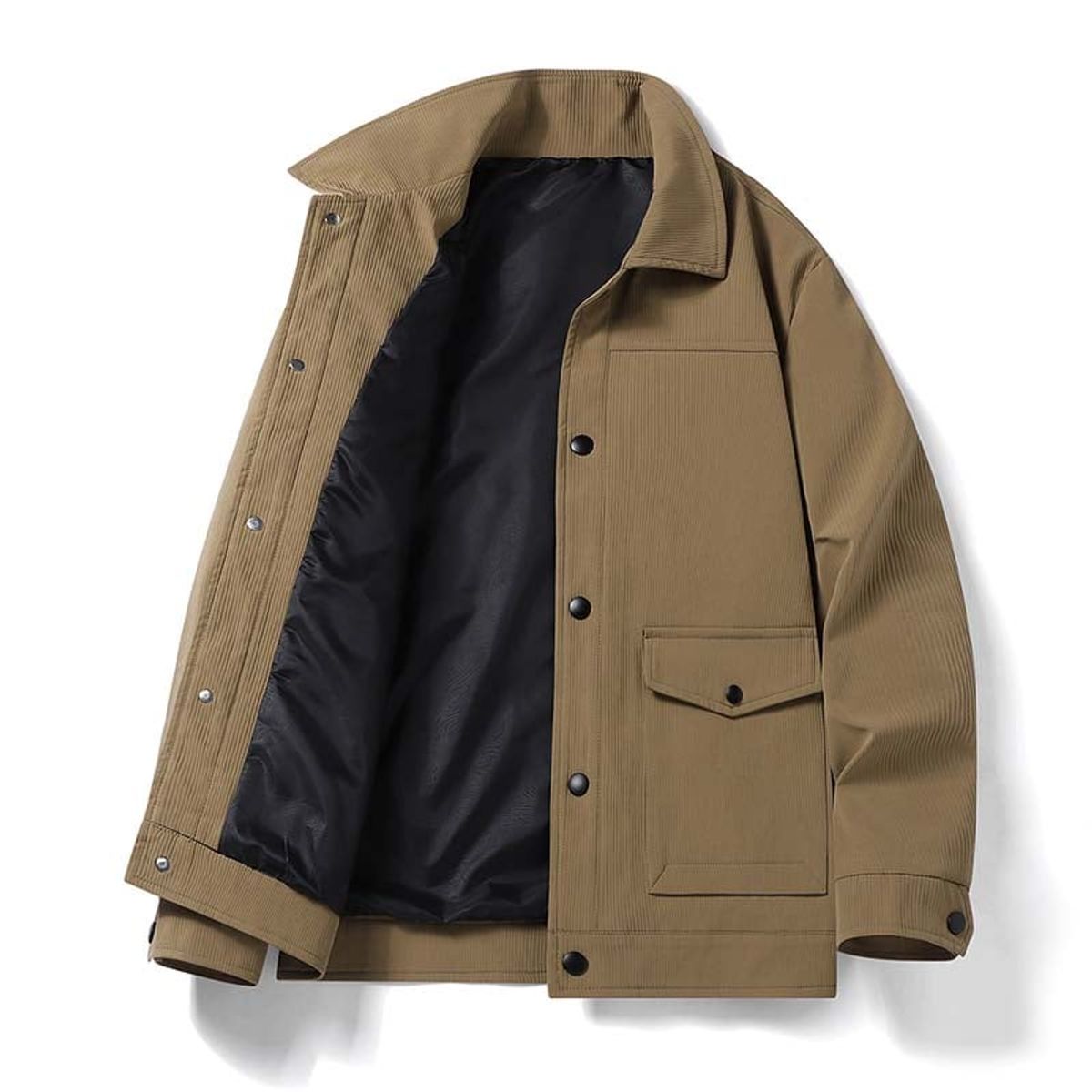 KNOWMLAB - Chaqueta Casual Hombre Marrón