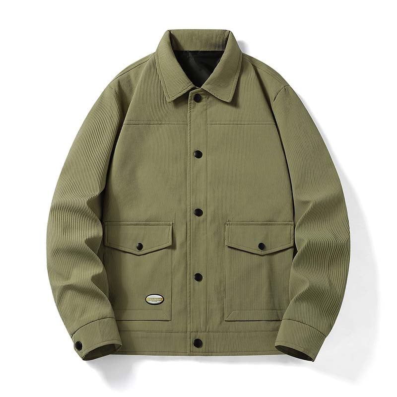 KNOWMLAB - Chaqueta Casual Hombre Verde.