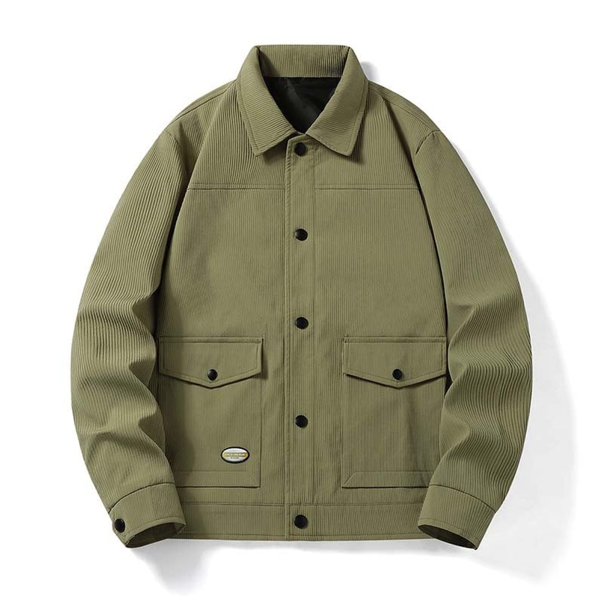 KNOWMLAB - Chaqueta Casual Hombre Verde