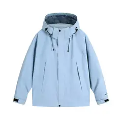KNOWMLAB - Chaqueta Casual Hombre Con Sombrero Rojo.