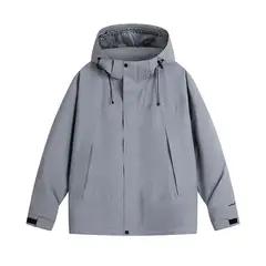KNOWMLAB - Chaqueta Casual Hombre Con Sombrero Rojo