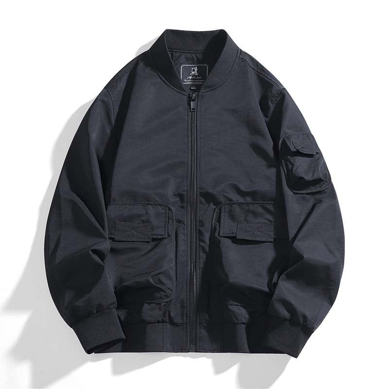 KNOWMLAB - Chaqueta Casual Hombre Negro.