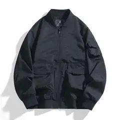 KNOWMLAB - Chaqueta Casual Hombre Negro.