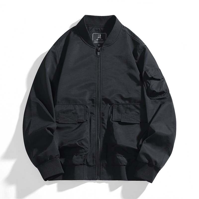 KNOWMLAB - Chaqueta Casual Hombre Negro.
