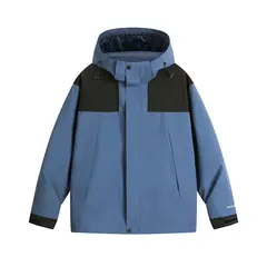 KNOWMLAB - Chaqueta Casual Hombre Con Sombrero Gris.