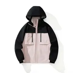 KNOWMLAB - Chaqueta Casual Hombre Con Sombrero Rosa