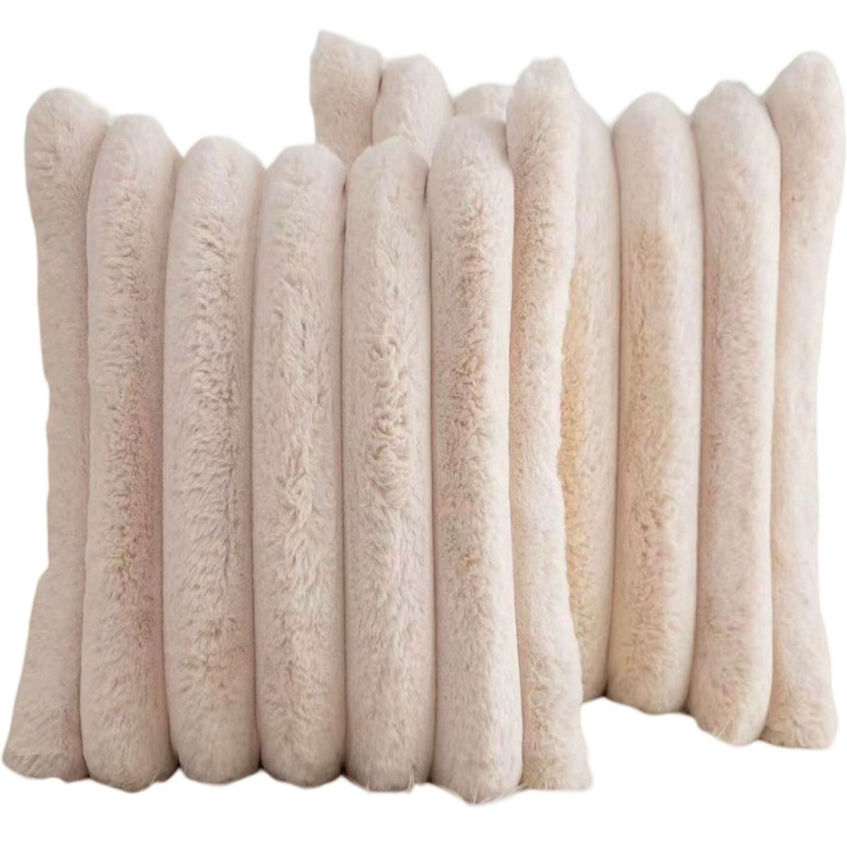 GENERICO - Set de 4 Fundas de Cojín Plush-Rosa