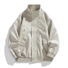 KNOWMLAB - Chaqueta Cuero Hombre Negro