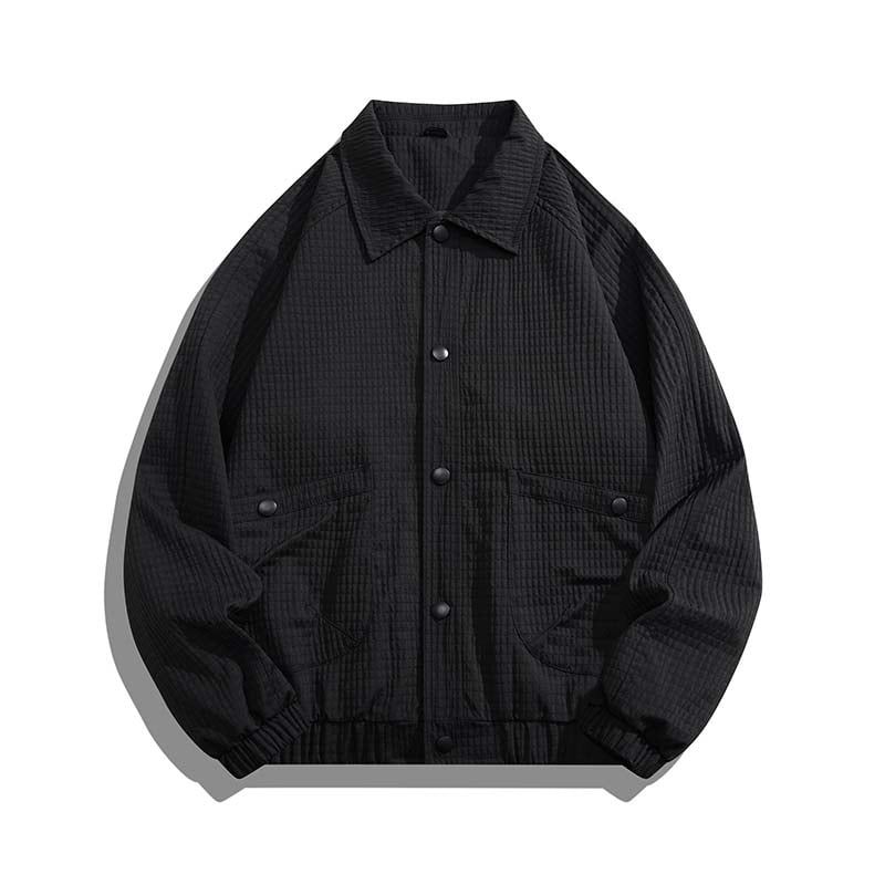 KNOWMLAB - Chaqueta Casual Hombre Negro.