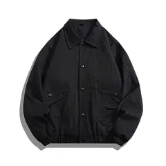 KNOWMLAB - Chaqueta Casual Hombre Negro.