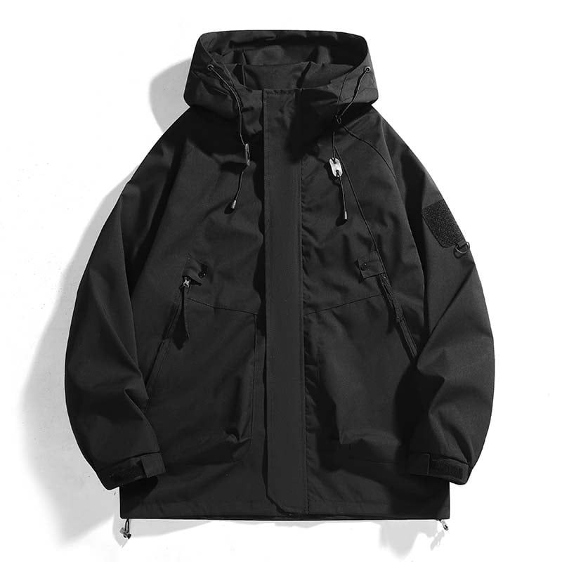 KNOWMLAB - Chaqueta Casual Hombre Con Sombrero Negro
