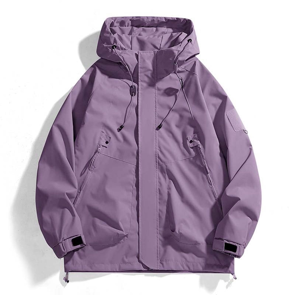 KNOWMLAB - Chaqueta Casual Hombre Con Sombrero Violeta