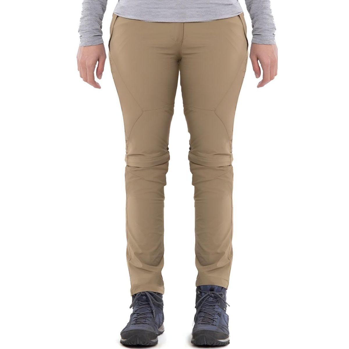 GENERICO - Pantalón Outdoor Trekking Secado Rapido Mujer Desmontable