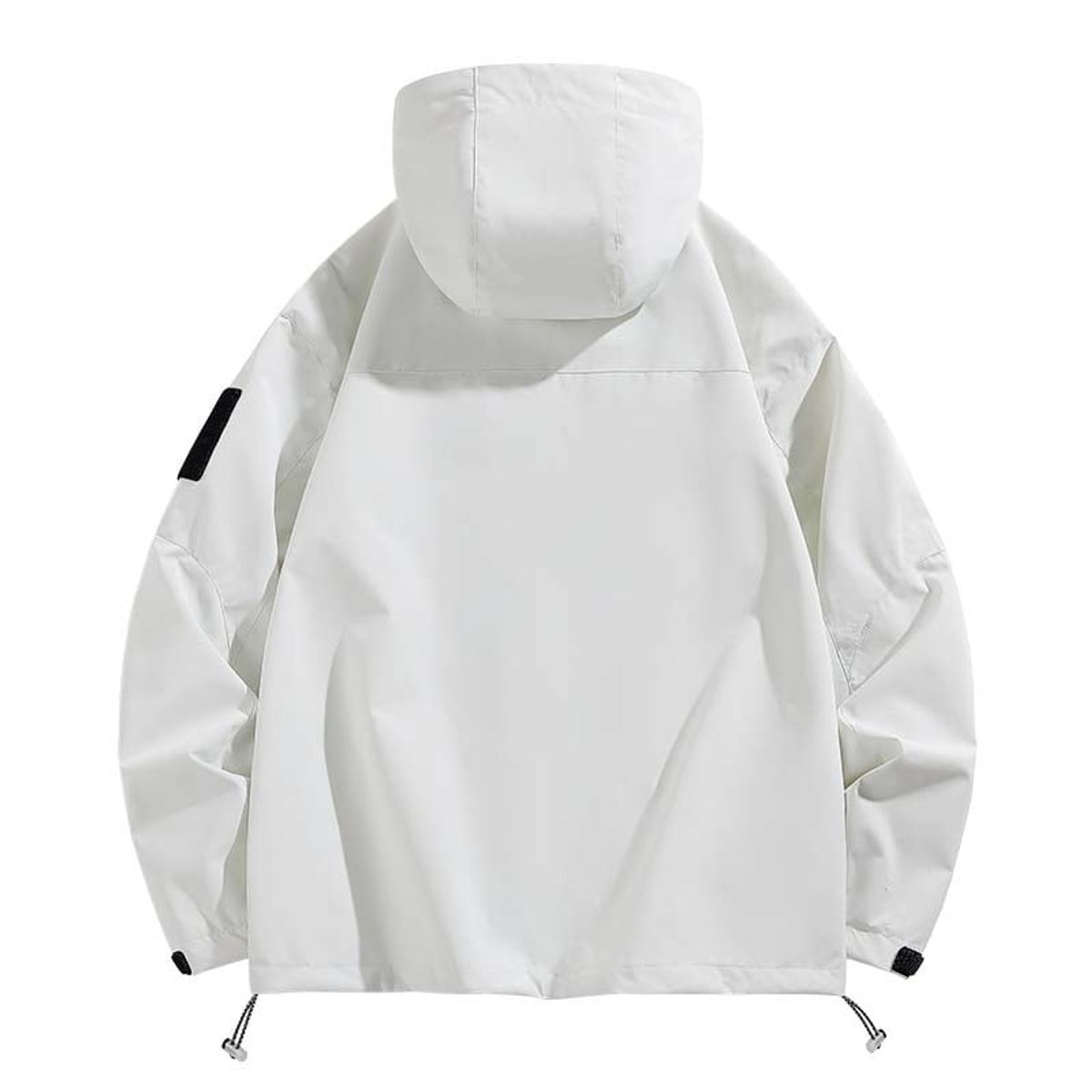 KNOWMLAB - Chaqueta Casual Hombre Con Sombrero Blanco.