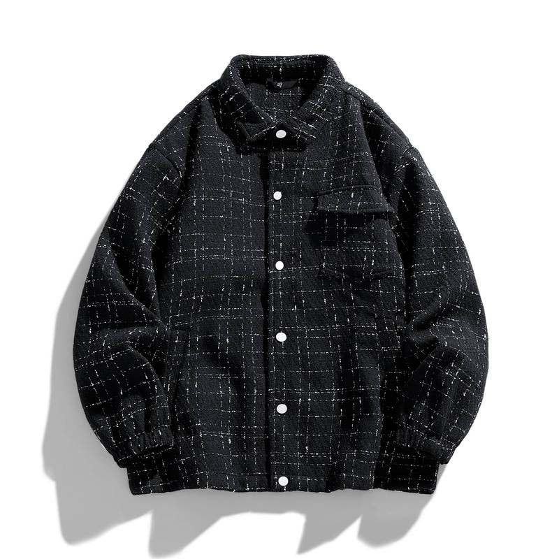 KNOWMLAB - Chaqueta Casual Hombre Negro