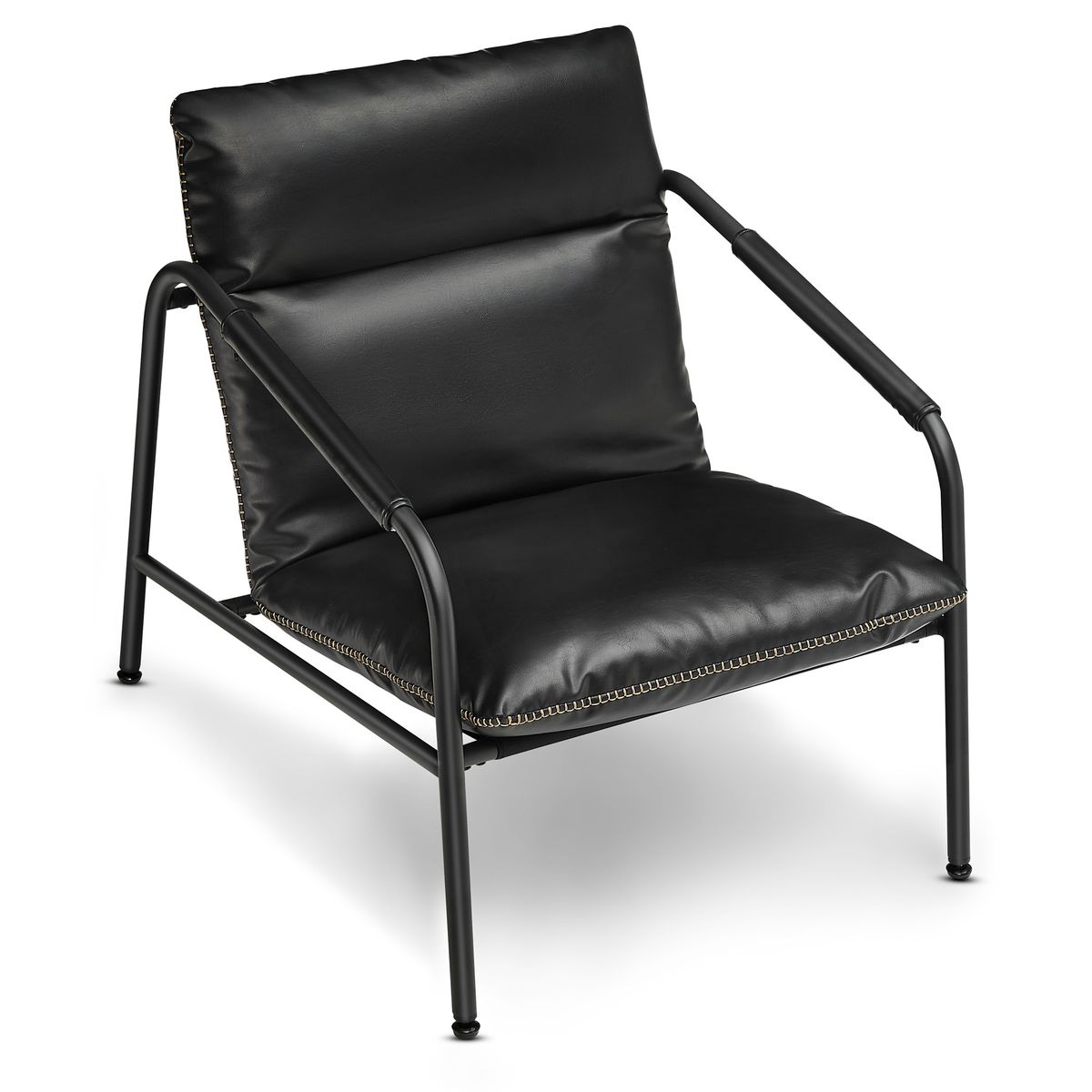 VASAGLE - Sillón Ekho con brazos Negro