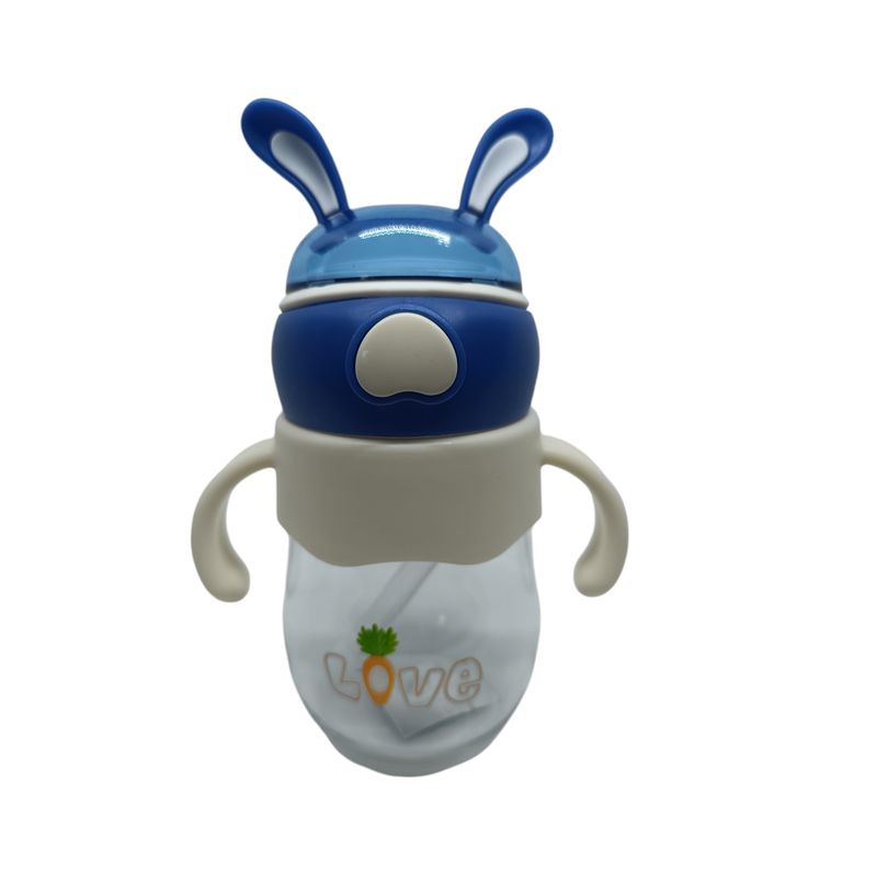 GENERICO - Vaso Antiderrame Con Bombilla Y Asas Para Bebé 350ml 6m+