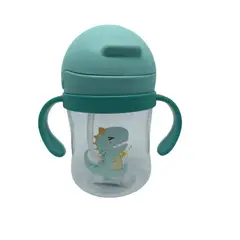 GENERICO - Vaso Antiderrame Con Bombilla Y Asas Para Bebé 250ml 6m+
