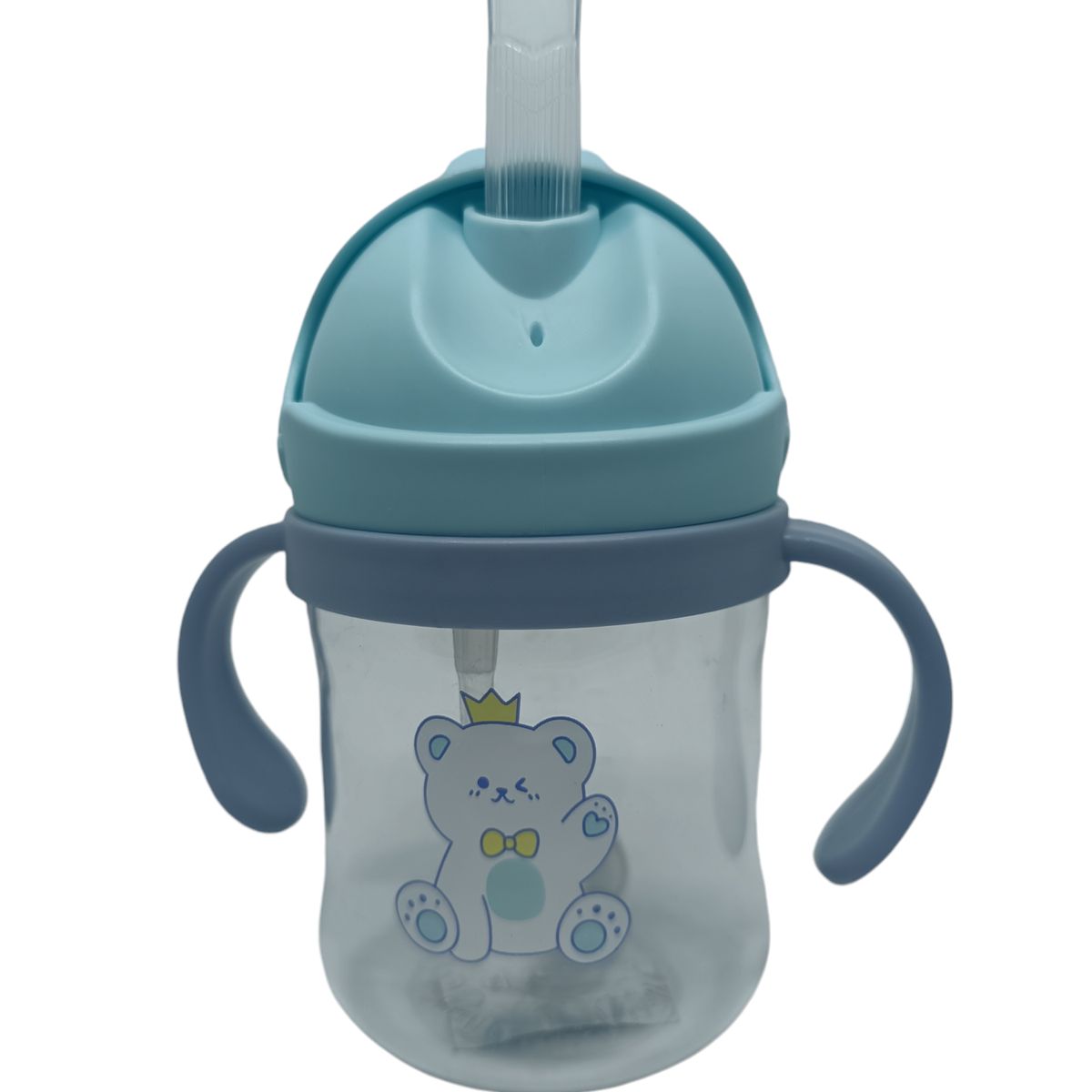 GENERICO - Vaso Antiderrame Con Bombilla Y Asas Para Bebé 250ml 6m+