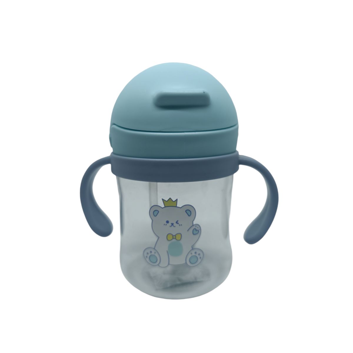 GENERICO - Vaso Antiderrame Con Bombilla Y Asas Para Bebé 250ml 6m+